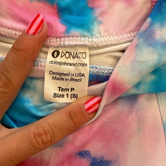 Dona Jo Flirty Tie-Dye Pleated Skort Tennis/golf/pickleball Size 1 - Picture 3 of 5